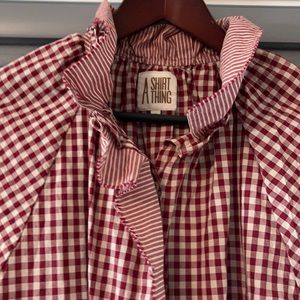 A Shirt Thing gingham blouse